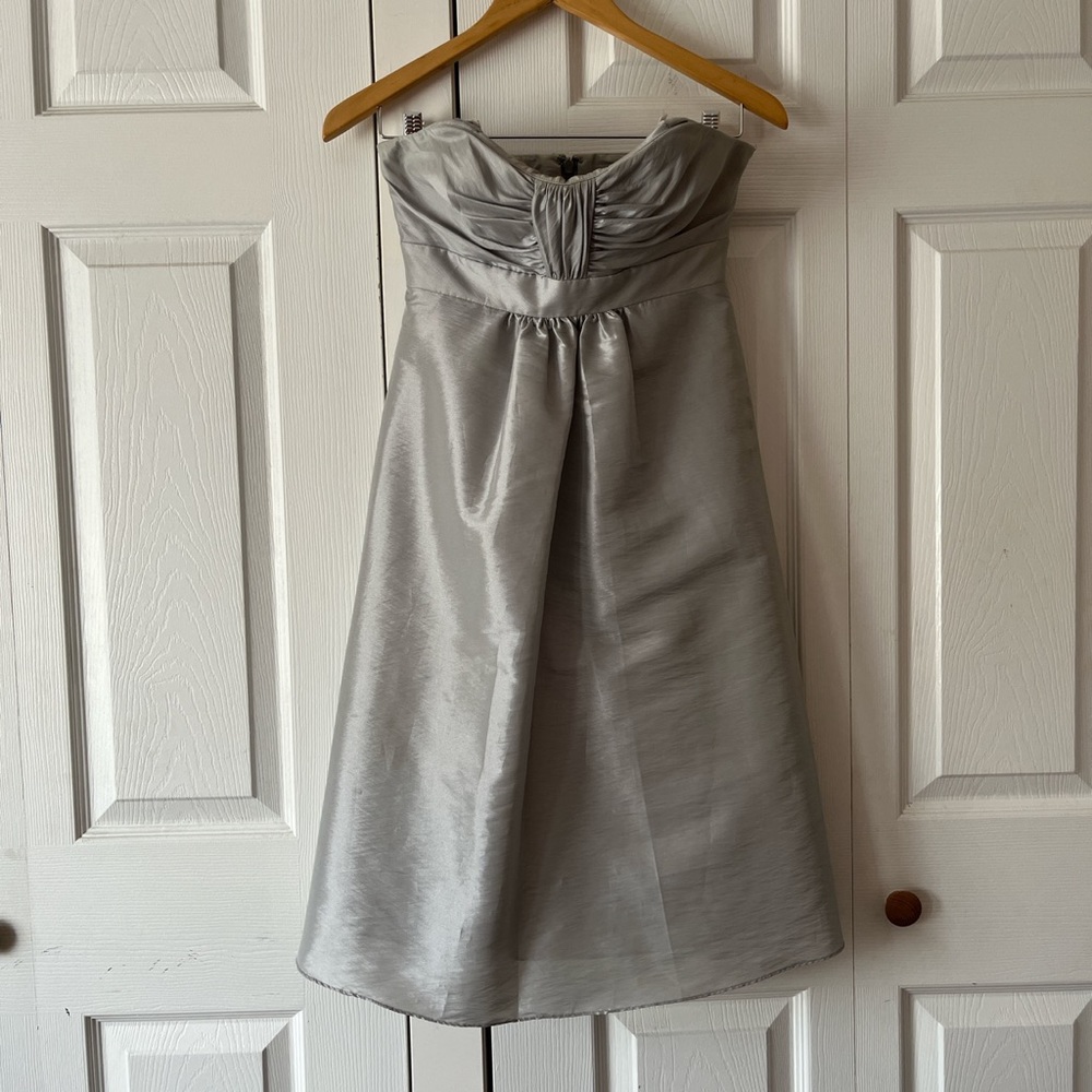Size 2 Badcley Mischka gray dress